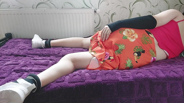 Kitty_Cross: How Femboys Bed Time in Feminine Outfit White Pretty Young...
