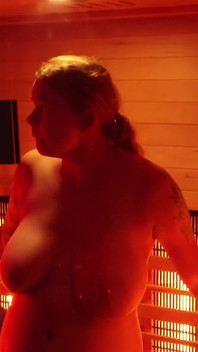 A Stranger Catches Me Masturbating in a Public Sauna and Joins in with His Huge Cock.
