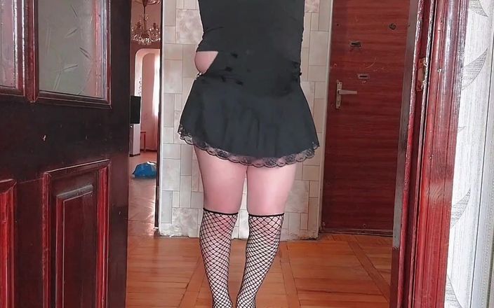 Kitty_Cross: Śliczne pre cumming gorące nogi Ladyboy Sexy Shemale Cute Crossdresser