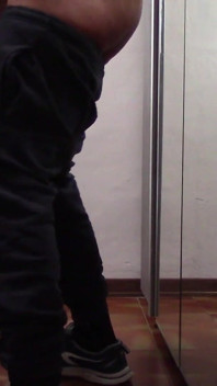 The MILF with Beautiful Legs and Pantyhose Irons and Gets Touched and Fucked