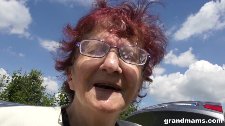 Grandmams: 80 year old woman sucks 18 year old guy