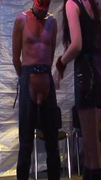 Dominant Brunette MILF Controls Her Masked Bound Slave