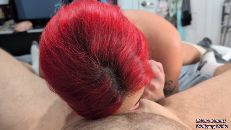Wolfgang White Femdom: Raw Blowjob, Rimjob, Squirt, Cumshot and Eating My Own Cum...