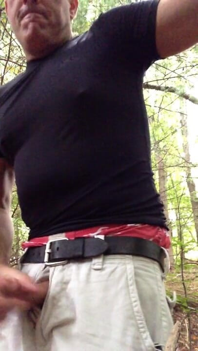 TJenner: Wichsen im wald und POV-cumming