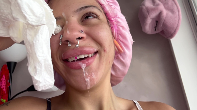 Nali Marie: POV ansiktssprut spela slow motion boob studsande enormt spermasprut