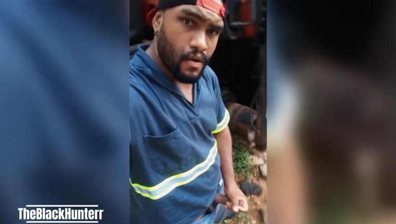 TheBlacKHunterr: Công nhân thủ dâm tại công trường xây dựng phía...
