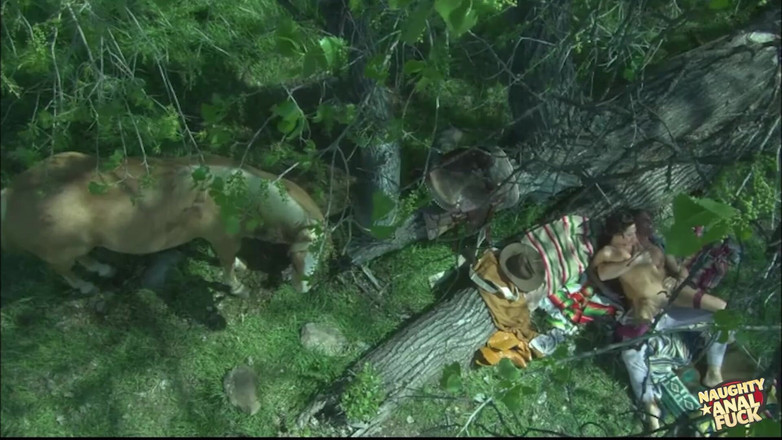 Naughty anal fuck: A Brunette with Small Tits Seduces a Guy to Fuck...