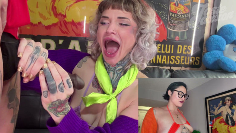 Josie Jaxxon: Cosplay bbc e pompino con lo strapon: Velma doms e...