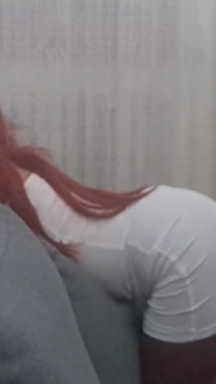 MILF in Sexy Clothes Take a Cock in Her Mouth and Cum on Her Tongue