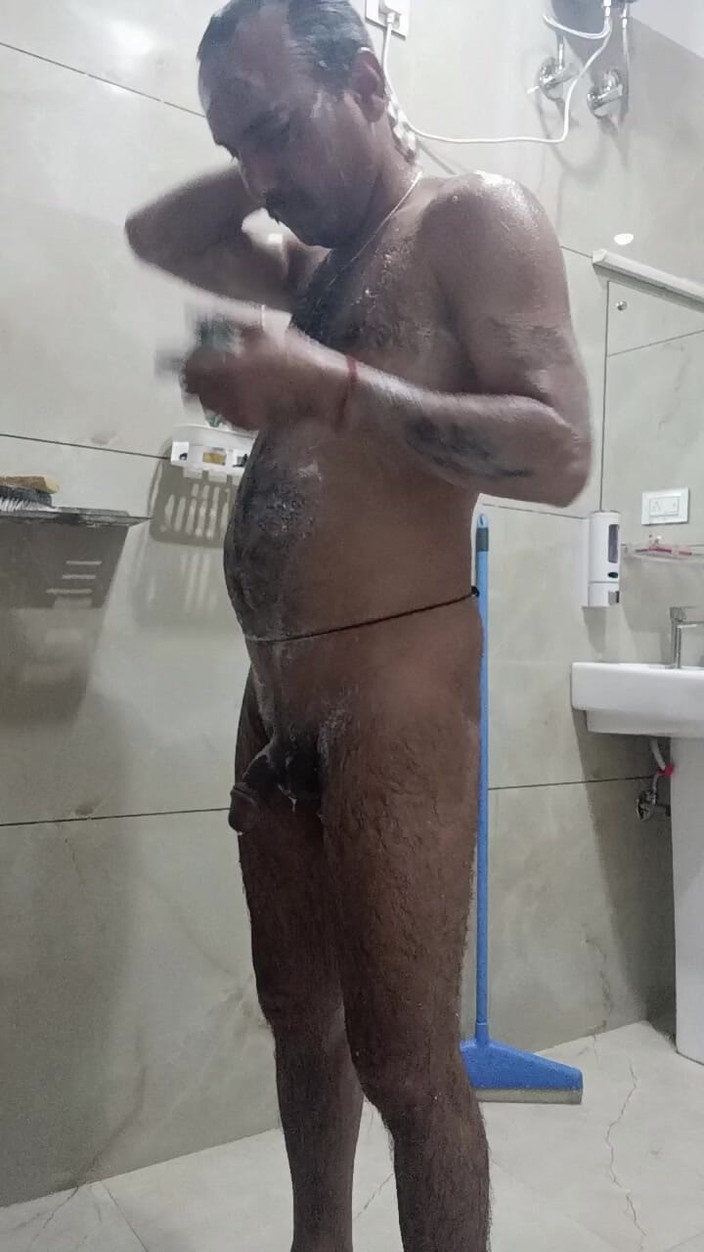 Rajasthani-old-lover: Мужчину дези подчищают