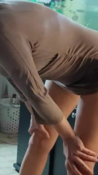 Hot College Girl Fucking Sticky Dildo with Friends