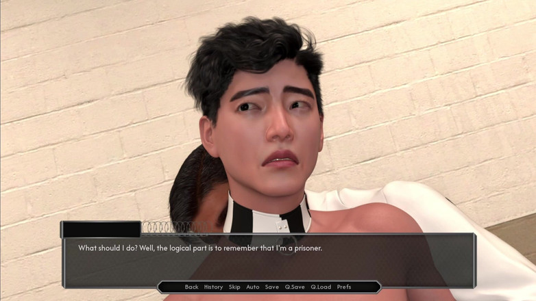 Femboy Maaya: Pemeriksaan antony si cowok korea di tahanan sama dokter christopher