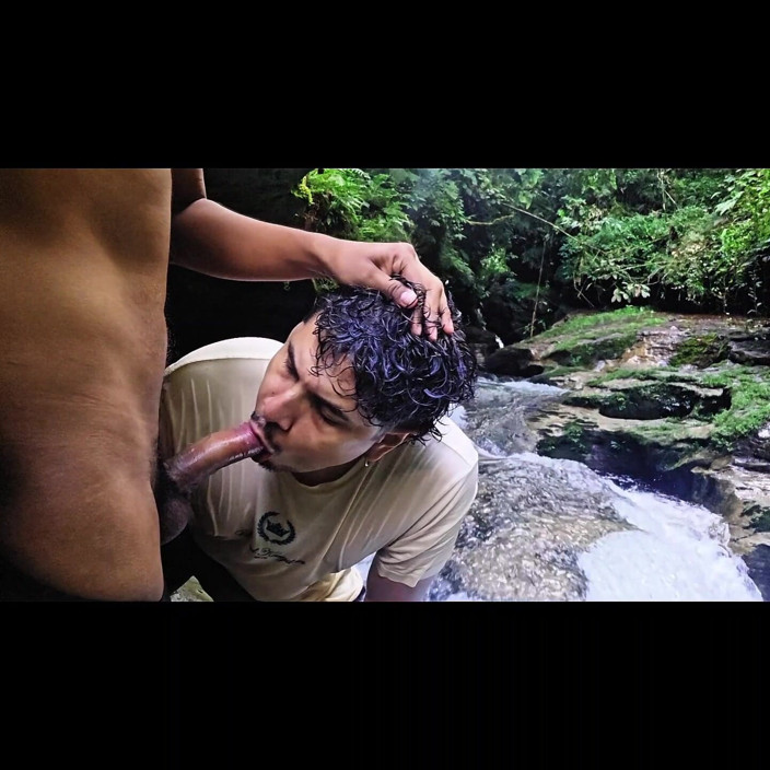 Deiby Latino: Indian Man Fucking Young Gay Man in a Waterfall