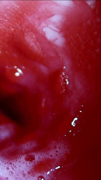 Muito perto enormes fluxos de esperma em um buraco doce Asmr wet squelches