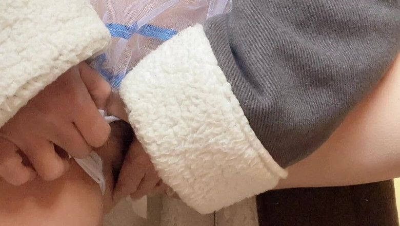 sweethanajapanese: Pissing Pussy Wet Dirt Hana Chan Cute Small Body