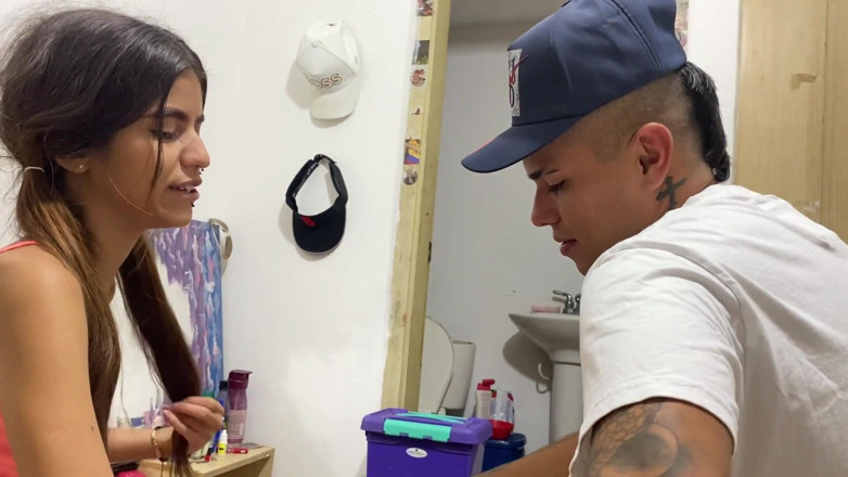 SaritaHott: My Stepsister Is in Her Room Her Beautiful Nails but...