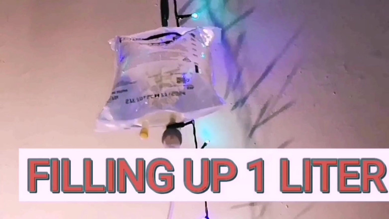 Monster_Meat_: Plnění s 1 litr glukózy, boule velký