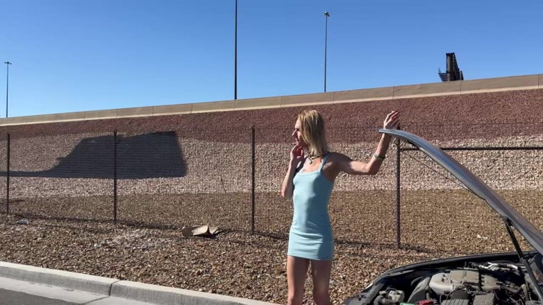 Ria Bentley: Transgirl Gets Roadside Assistance and Anal Creamipe From BBC