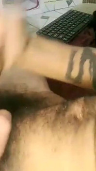 Heiße männliche pOV-spermashow bei der afterwork