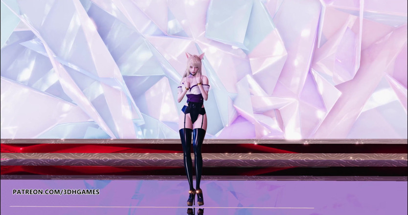 3D-Hentai Games: GFRIEND - Mago Ahri Kda hot striptease 4K 60FPS