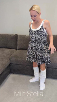 Doubled up Slouch Socks in a Dress