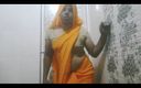 Sonu sissy: Sexy Sonusissy Nombril Strp en sari