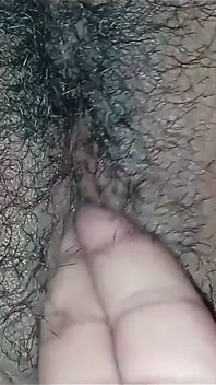 Watch as I Finger and Fondle My Stepmother-in-law's Fat, Hairy Pussy