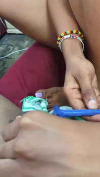 Shaving My Man's Dick Before Fucking