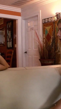 Two Curvy Blondes with Big Tits Eat Pussy and Get Each Other off