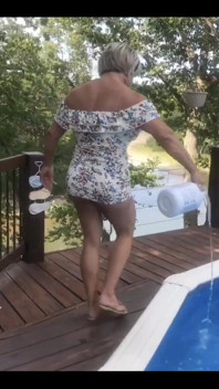 A Little Skit Around the Pool