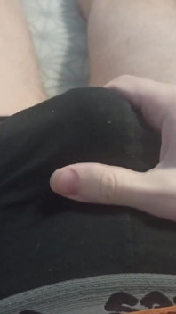 Penis Rubbing in Underwear - a Huge Load in My Pants