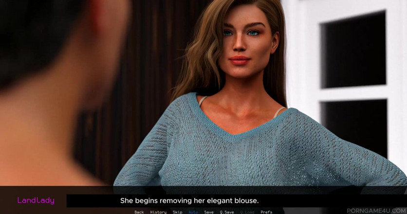 Porn game 4 u: Tuan rumah yang menggoda mengusik penyewanya dan mengukur beban besar-besarannya -...