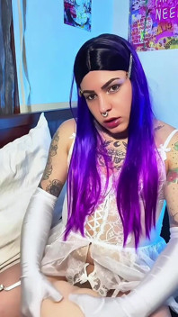 Hot Trans Girl Emma Fucking Toy Ass and Shooting Massive Anal