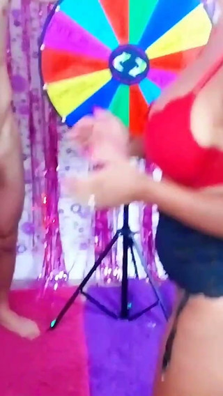 Spin to Win Game Ends with Creampie! Maxine X and Friends!