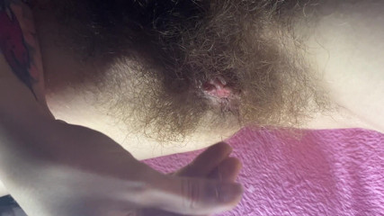 Cuteblonde666: Close up wet hairy pussy big clit