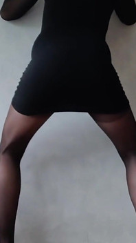 Sperma terus ke Pantyhose Tights