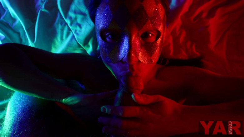 YARzabello: Blowjob from an adult lady in a mask with small...