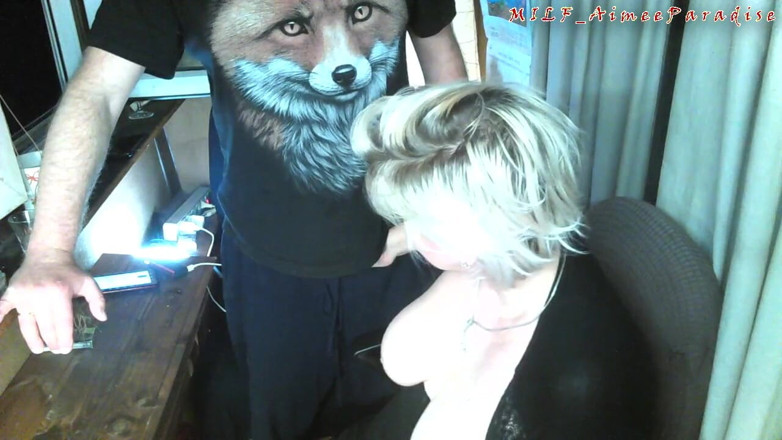 AimeeParadise: The old Fox squeezes the tits of his eternally young...