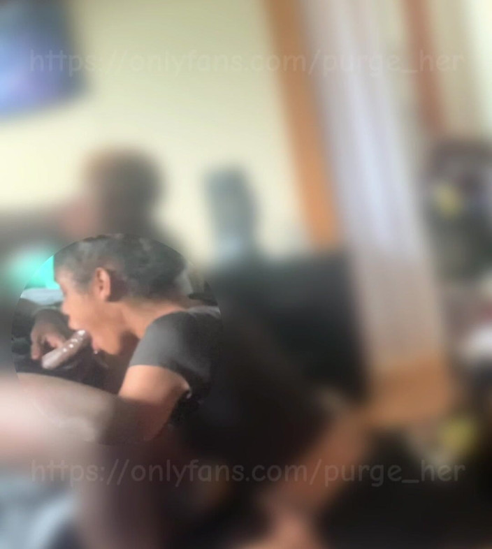 Purge_her: उसके पति ने उसे मेरा लंड चूसते हुए पकड़ा