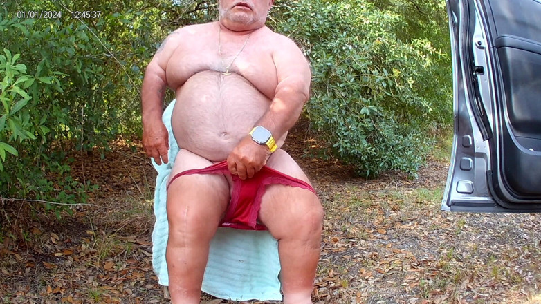 Mark Fletcher: Mark Fletcher Eating My Cum Again in the Woods