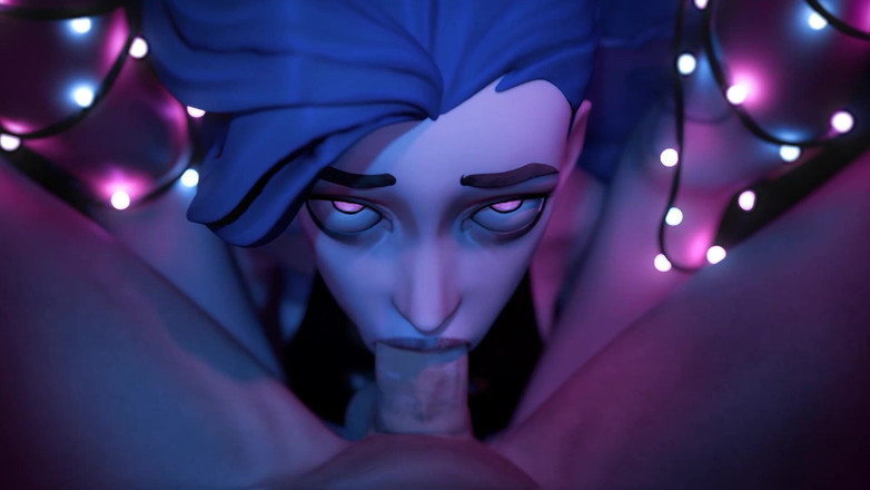 Kaeg Antonovich: Ragazza dai capelli blu scopata cremosa in faccia!