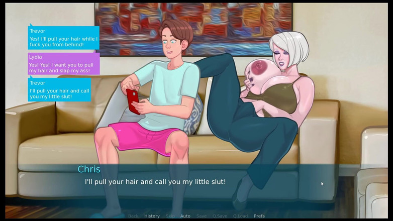 Cumming Gaming: Sexnote - 모든 섹스 장면 금기 헨타이 게임 포르노 플레이 EP.41 할머니는 그녀의 부싯깃 데이트를 섹스하는 동안 자위하고 있습니다!