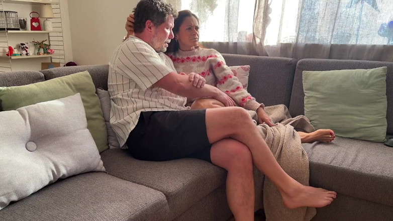 AngelinaLove: Couple Stops Watching TV and Ends up Having Hot Sex...