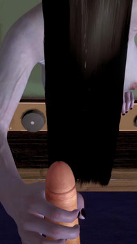 Sadako honění (prsten - halloweenská animace)