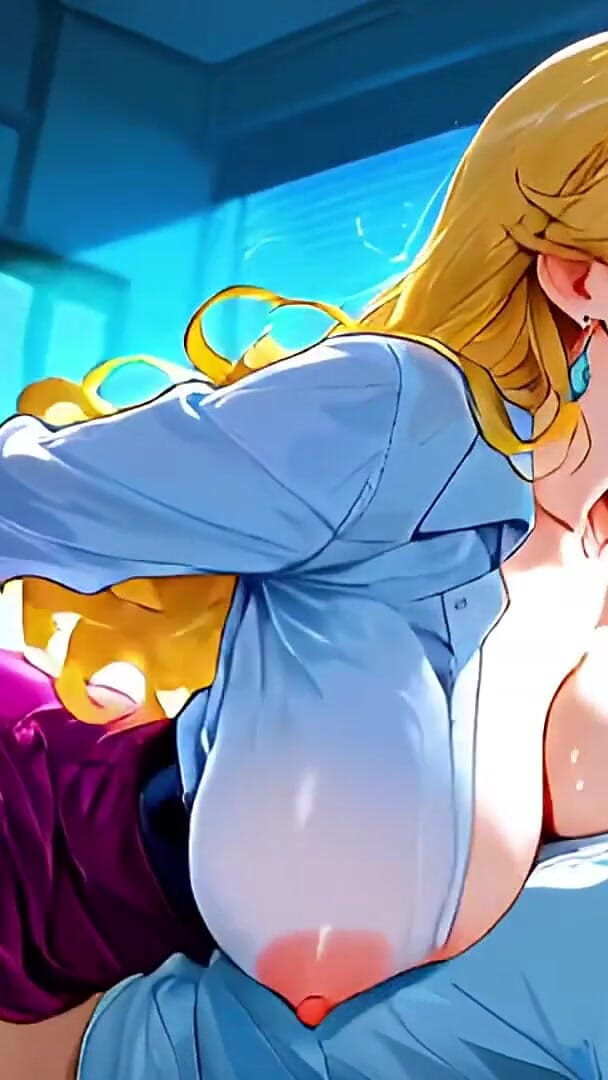 Extra Lessons After Dark with Blonde MILF - Ai Animation (Private touch)