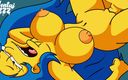 Hentai ZZZ: Homer i Marge filmy animowane porno