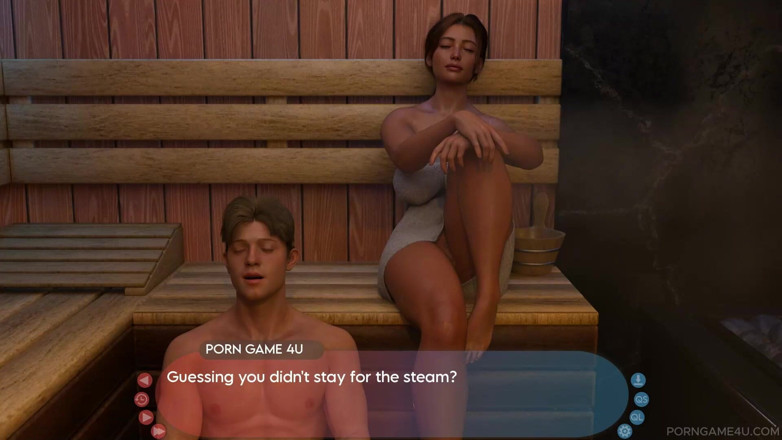 Porn game 4 u: Steamy Sauna Conquest: Taking Control of Teasing Maddie - by Justice...