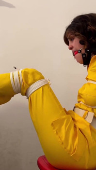 April O'neil Barefoot and Tickled