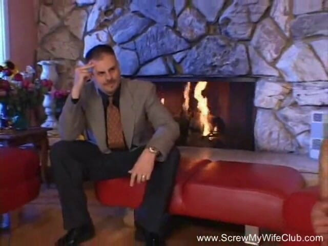 Screw My Wife Club: Blonde babe with perfect body is getting fucked by stranger's...