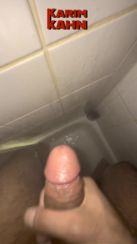 Huge Cumshot in the Shower This Morning!